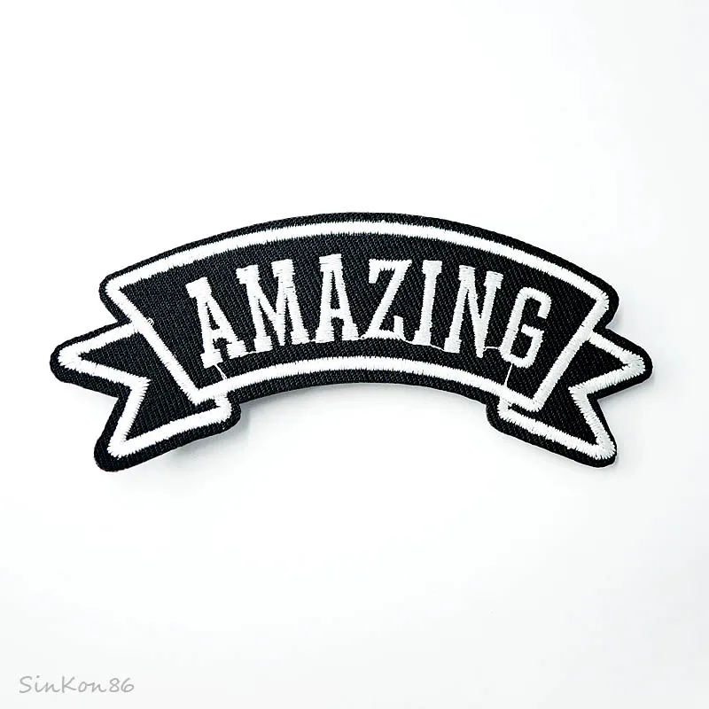 AMAZING 10.5x3.5cm DIY Badge Patches Clothing Cartoon Patch Fabric Sewing Embroidered Applique for Jacket Jeans Badges | Дом и сад