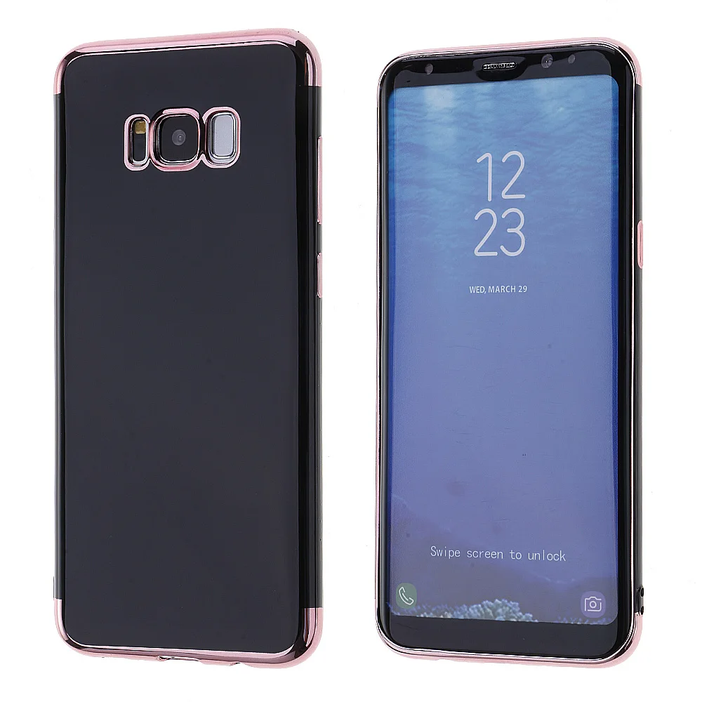 Застенчивый Новый черный чехол для телефона с покрытием против царапин Samsung Galaxy S8