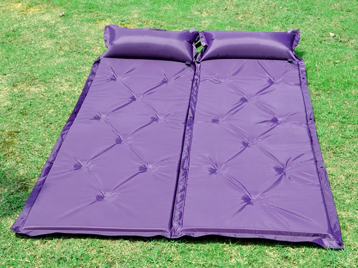 Outdoor camping 1x single sleeping mat mattress pad portable bed with pillow | Спорт и развлечения