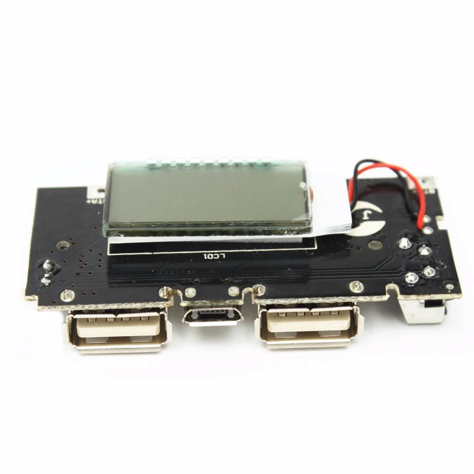 Модуль питания печатной платы с двойным USB 18650 для зарядки аккумуляторов 5 В 1 А а