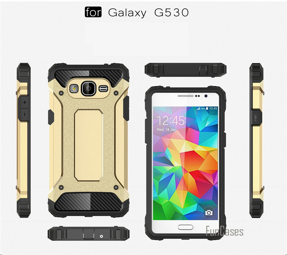 Чехол для samsung Galaxy G530 Grand Prime защитный чехол из ТПУ и поликарбоната задней панели