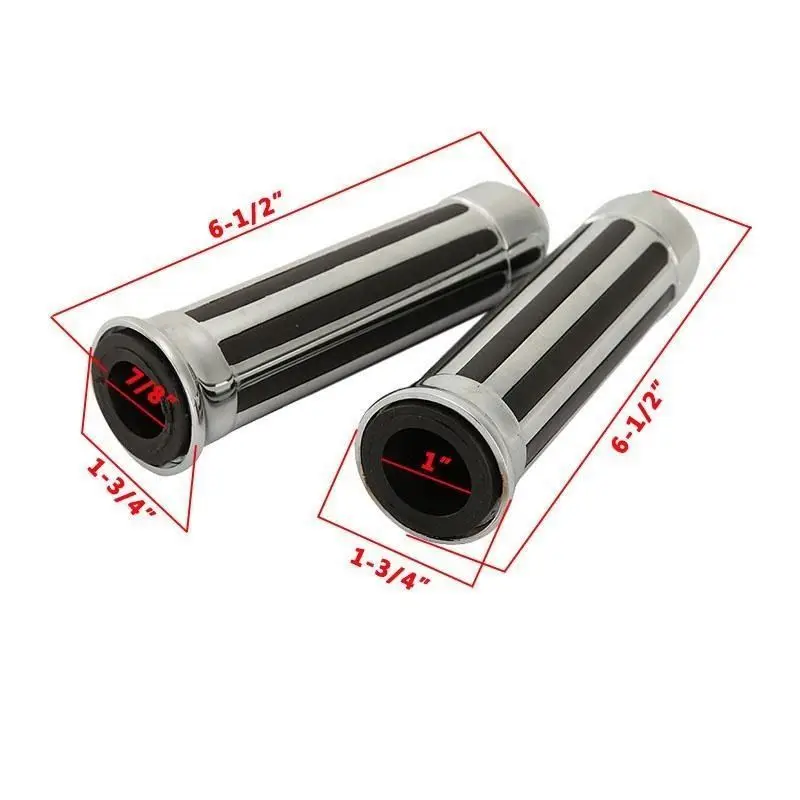Бесплатная доставка 7/8 дюйма пара хромированные алюминиевые мотоциклетные ручки