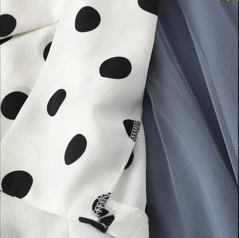 Повседневный шифоновый блейзер в горошек Женская офисная одежда с вырезами