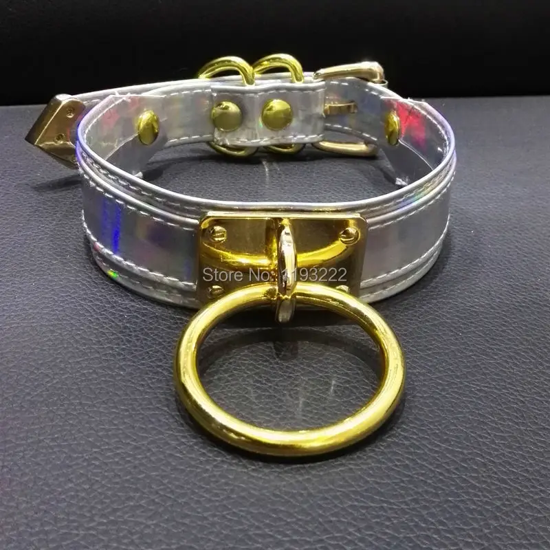 Женское колье из искусственной кожи круглое в стиле Харадзюку золотистого