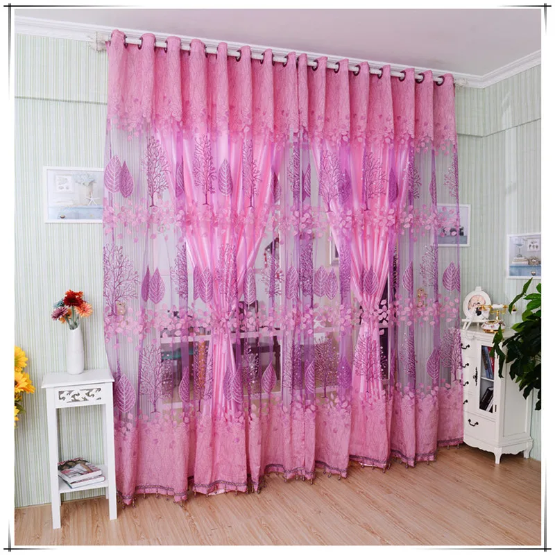 Минималистичные современные роскошные полузатемненные тюлевые шторы в