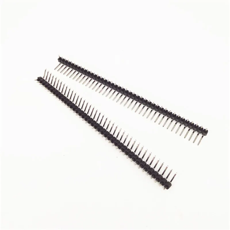 10pcs/lot 90 Degrees Row Needles Single Curved Needle 40pin 2.54mm Spacing | Электронные компоненты и