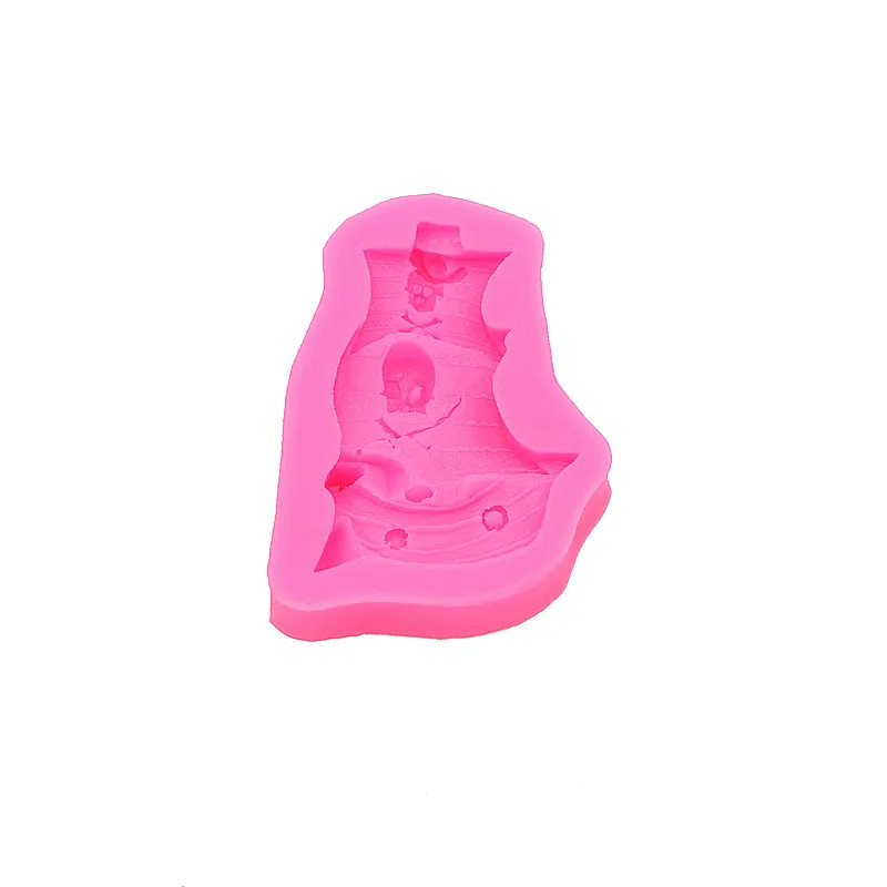 Гаджеты силиконовая форма корабль парусник лодочный пиратский безопасная для