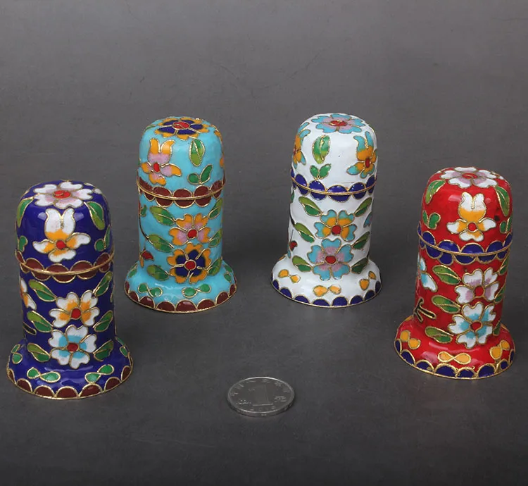 1 шт. многоцветный Пекин ручной работы Cloisonne зубочистка