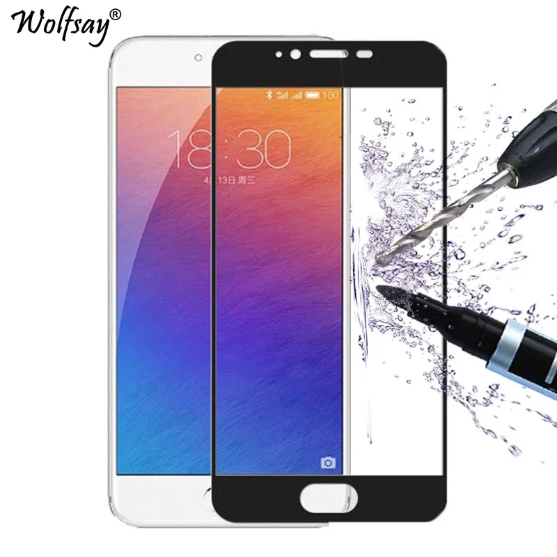 Закаленное стекло Wolfsay для Meizu Pro 6s 1 шт. Защита экрана 6 защитная пленка с защитой