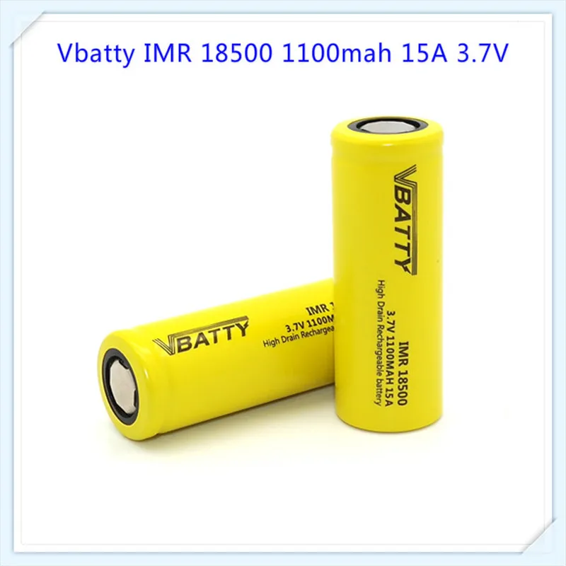 Бесплатная доставка Vbatty 3 6 В 18500 1100 мАч непрерывная 15A высокоразрядная литий