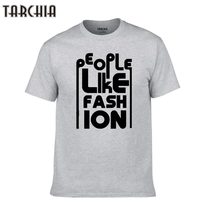 Футболка TARCHIA мужская с коротким рукавом трендовая одежда модная круглым вырезом