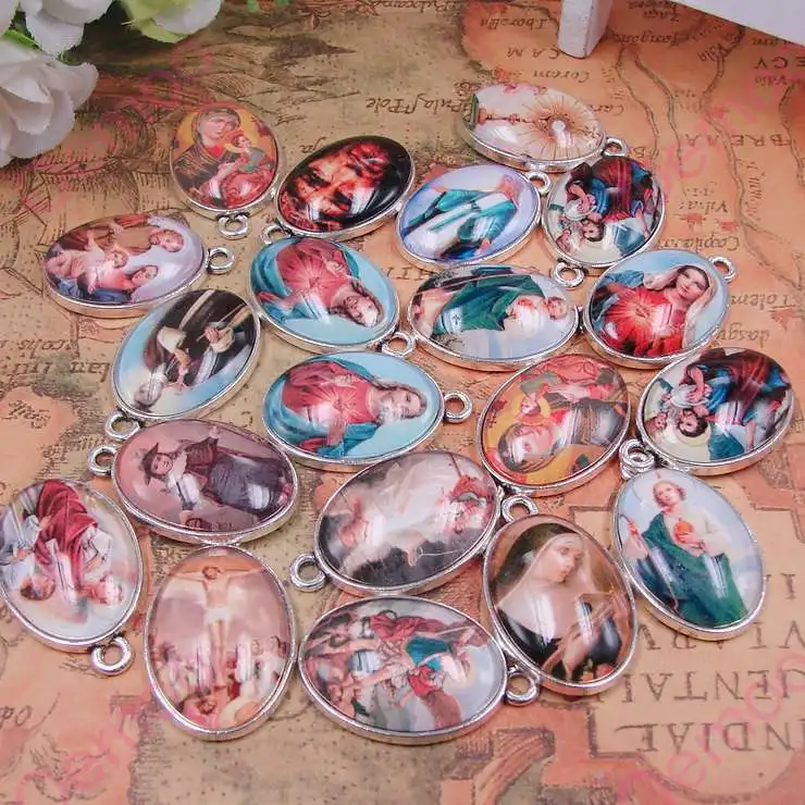 20 шт. овальные стеклянные кабошоны из цинкового сплава 21 х37 мм|cabochon pendant diy|diy