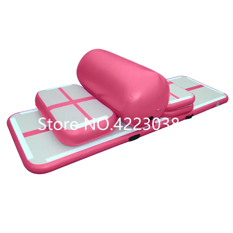 Pаспродажа Бесплатная доставка набор (6 шт.) надувной гимнастический воздушный трек Tumbling коврик воздушный пол коврик для йоги трек для домашнего исполь...