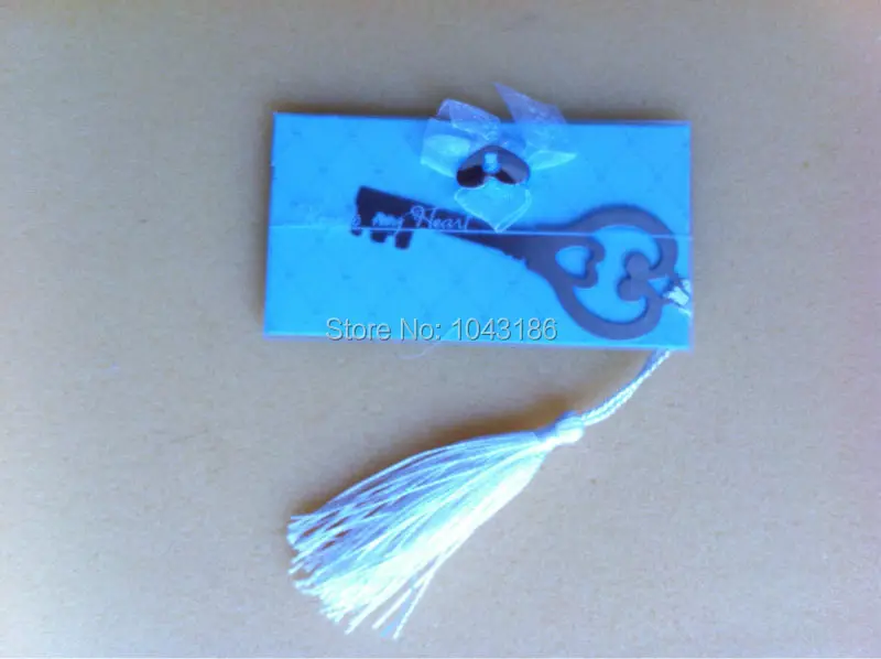 100 шт./лот бесплатная доставка подарок для детского душа и подарки гостей ключ к