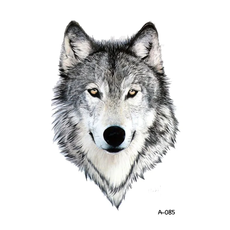 Временная татуировка WYUEN Wolf Design для взрослых водостойкая стикер боди-арта
