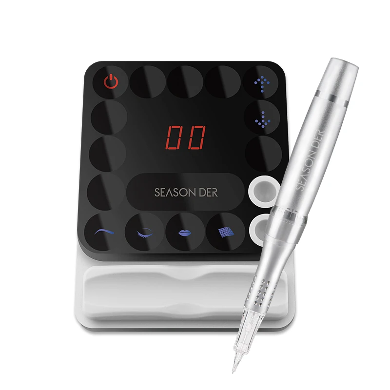 

SD Q7 Electric Digital Tattoo Machines Permanent Makeup Pens Eyebrows Lips Body Tattoo Cosmetic Kits Make Up Cartridge Needles
