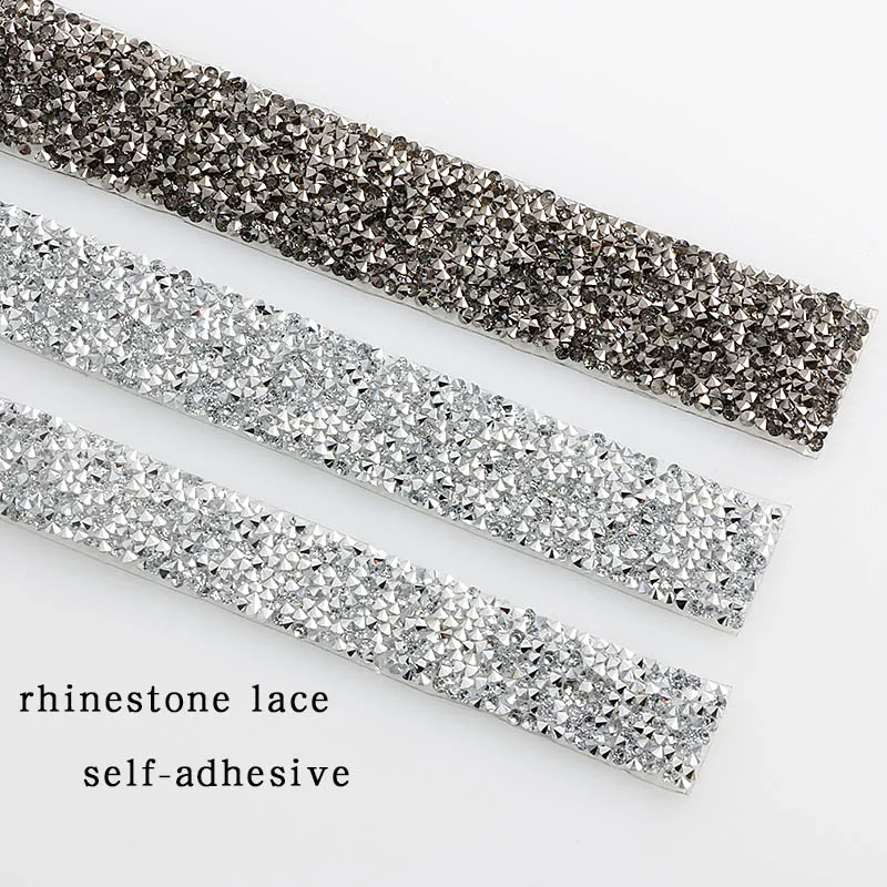 Самоклеящееся 5 ярдов/партия украшенное стразами исправленное железо с