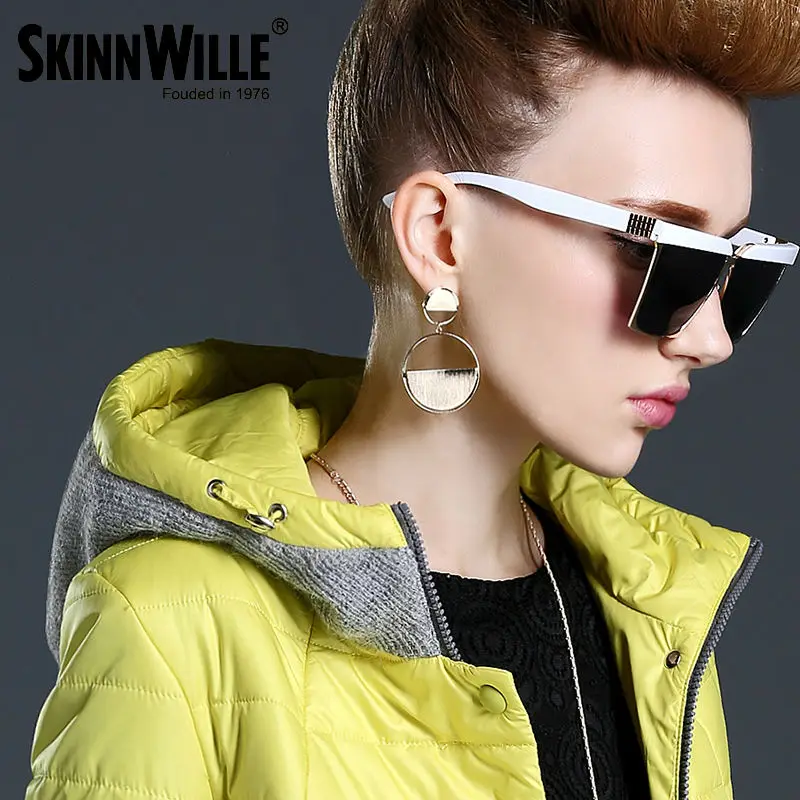 SKINNWILLE куртки зимняя куртка 2017жеская женщин женский пуховик пальто зимние