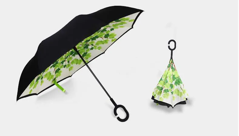 Double-deck C-type reverse umbrella without holding automobile free shipping | Дом и сад