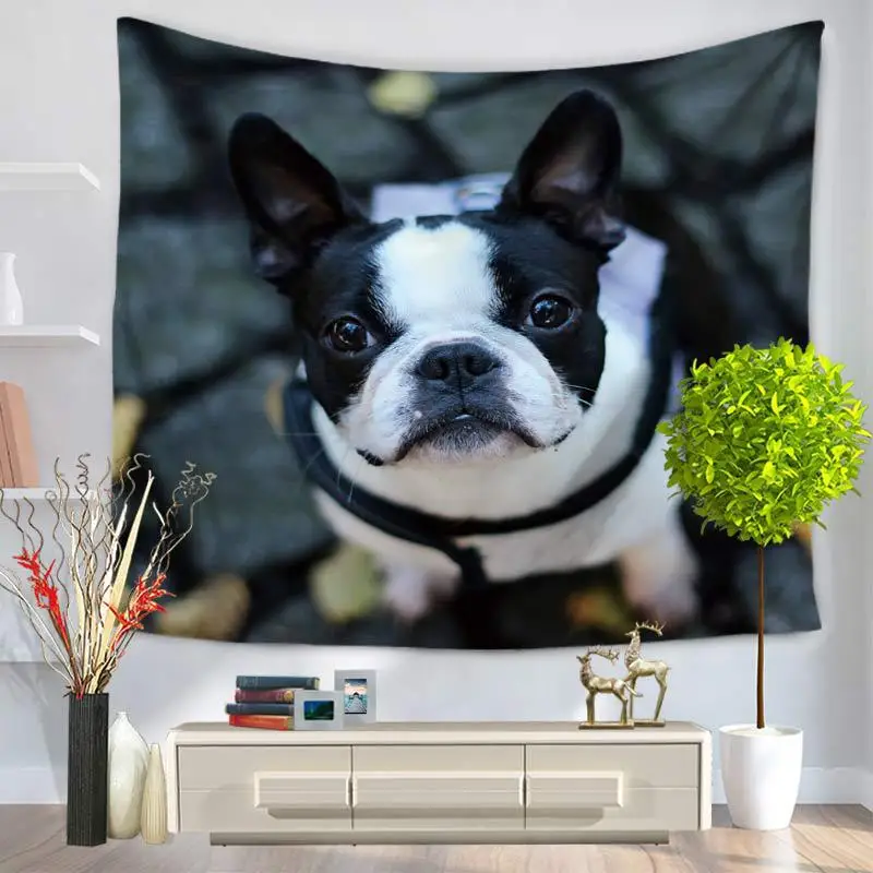 Гобелен с животными собаками настенный гобелен бохо покрывало пляжное полотенце