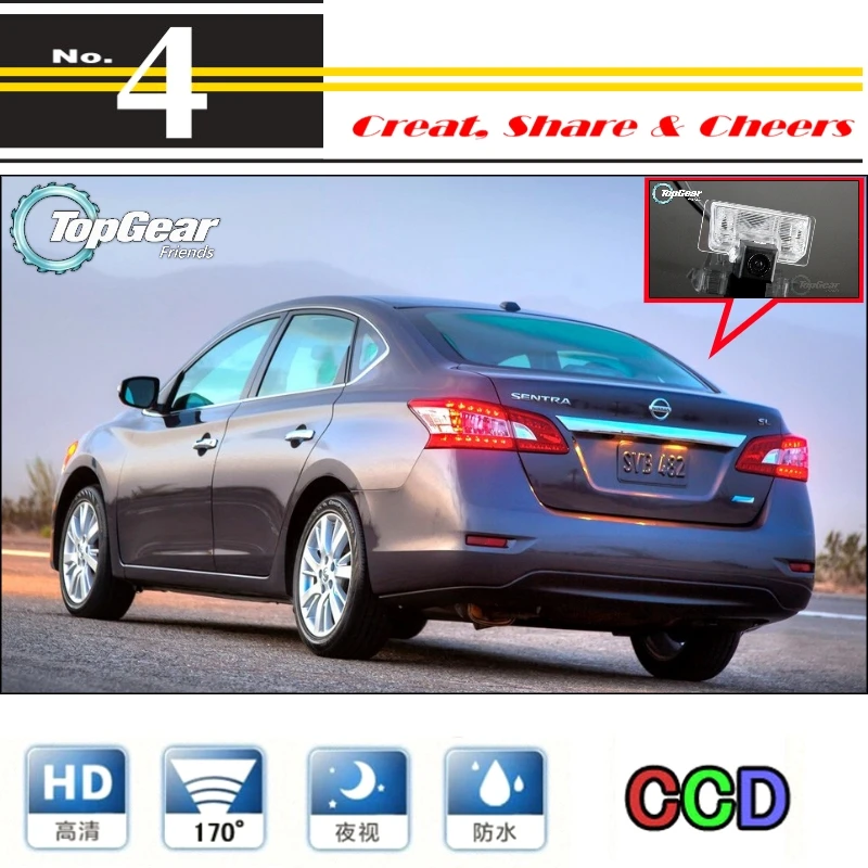 Автомобильная камера для Nissan Sentra / Pulsar Sylphy 2013 ~ 2015 Высококачественная заднего вида