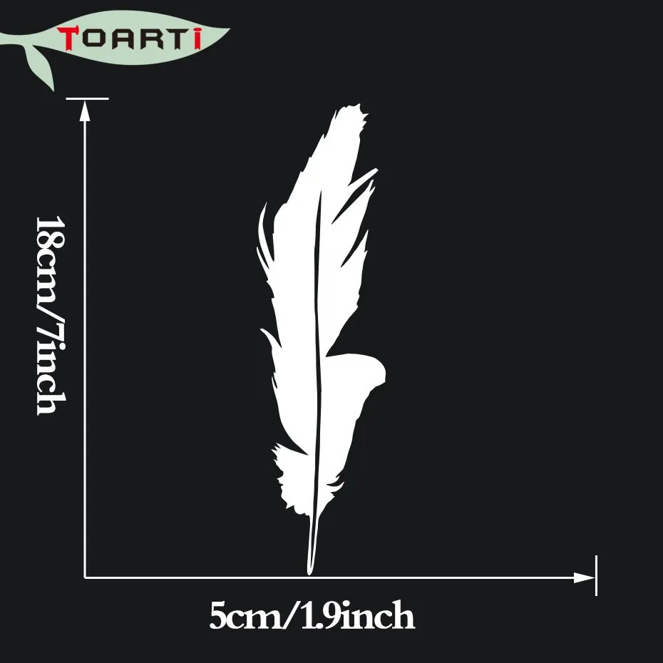 Авто стиль перо виниловая наклейка окно для стенок бампера ноутбука Родной