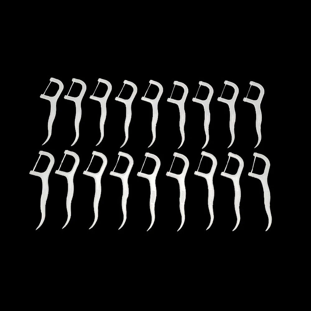 Бесплатная доставка 100 шт. пластиковая зубная нить нейлоновая проволока