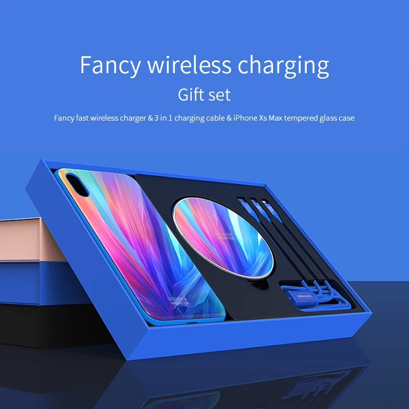Подарочная коробка для iphone XS Max /XR чехол из закаленного стекла + кабель 3 в 1 быстрое