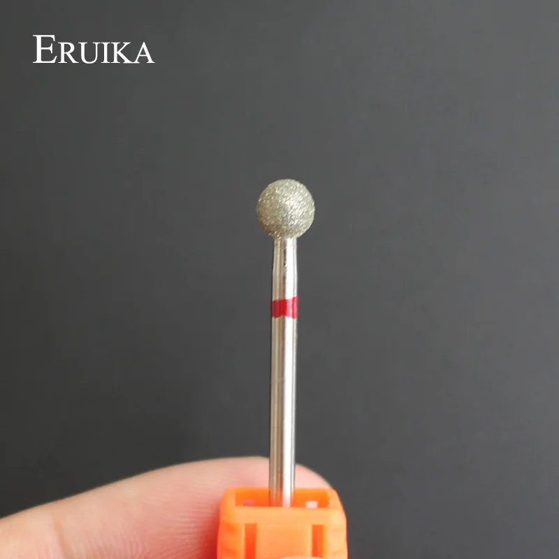 Eruika 1 шт. алмаз ногтей Бурильные долото шарика Burr электрический пилочка для ногтей Резак Маникюр Бурильные долото s ногтей чистый Инструменты дрель аксессуар
