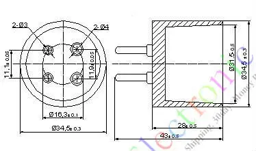 Оптом и в розницу 8 шт 4pin керамика гнезда вакуумных трубок клапанная база Fr U4A 300B 811