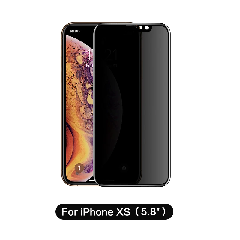 For iPhone Xs Black Защита экрана SmartDevil для iphone 7 закаленное стекло для iphone 7 8 Plus X Xr Xs max пленка защитная крышка - Цвет: For iPhone Xs Black