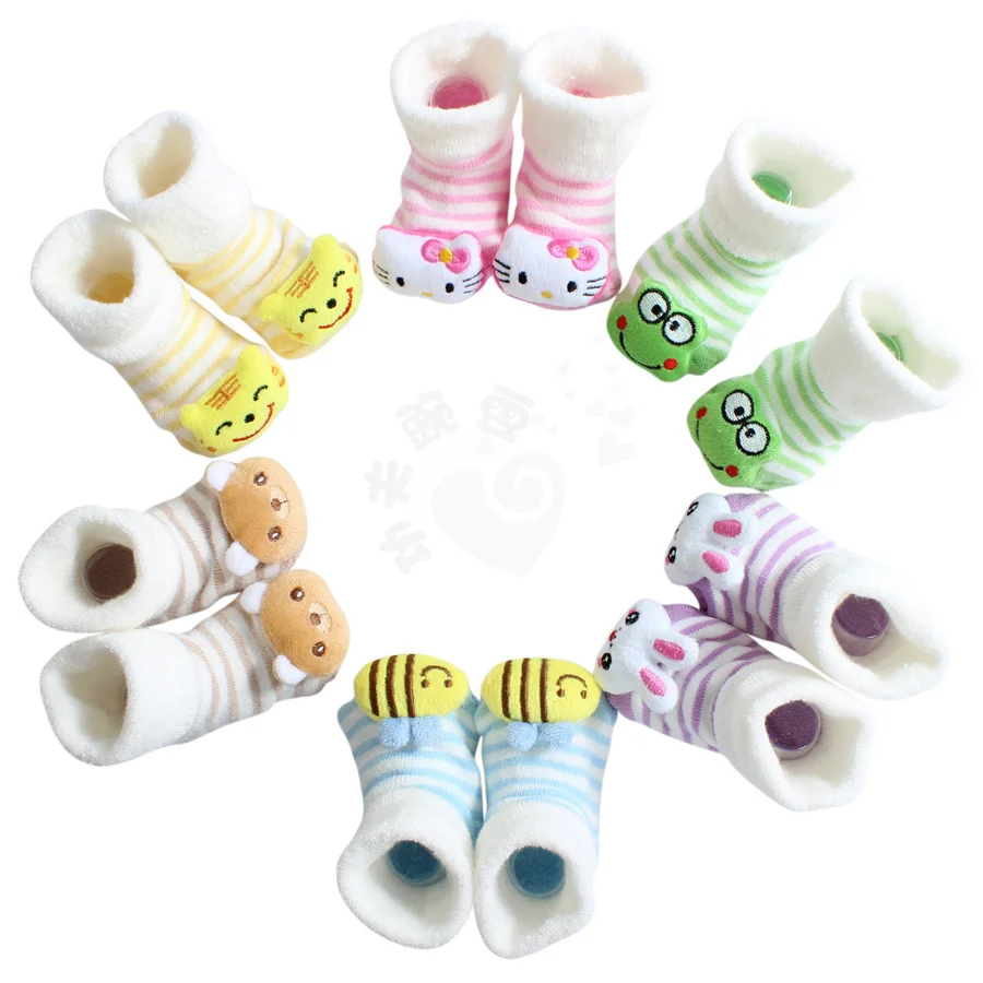 Носки утепленные для новорожденных 1 9 месяцев 7 цветов|cartoon baby socks|baby socksbaby animal socks |