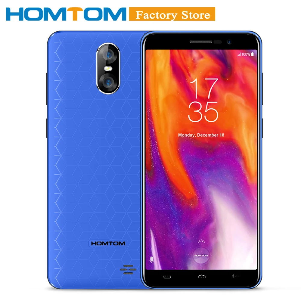 Cмартфон HOMTOM S12 18:9 3G WCDMA мобильного телефона 5 дюймовый Android 6 0 1GB Оперативная память