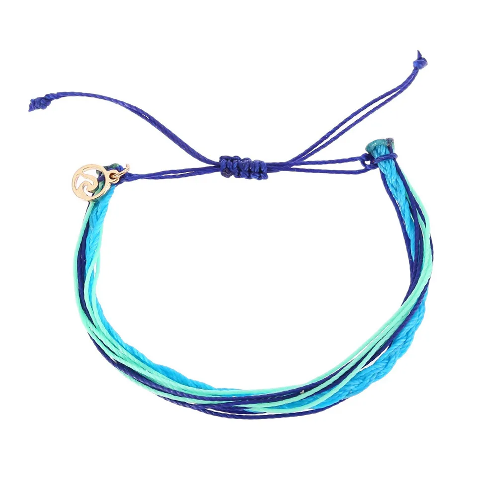 Handmade Wax String Water Proofing Bracelet Women Friendship Adjustable Size Homme Waterproof Beach Surf | Украшения и аксессуары