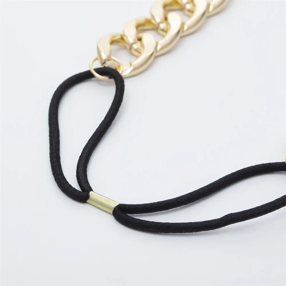 Bls-чудо в богемном стиле повязка на голову толстый сплав золота для женщин цепи