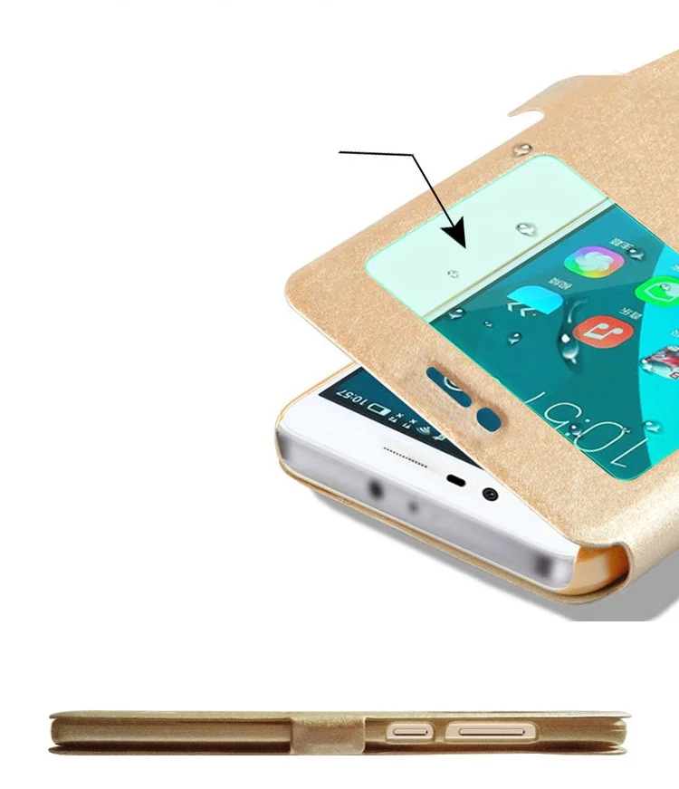 Чехол для Lenovo K5 note умный чехол книжка с окошком подставкой и держателем Жесткий