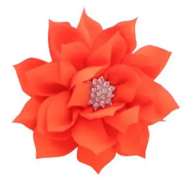 Бесплатная доставка 100 шт. Тюль Лотос Шифоновый Цветок для детей заколка волос из