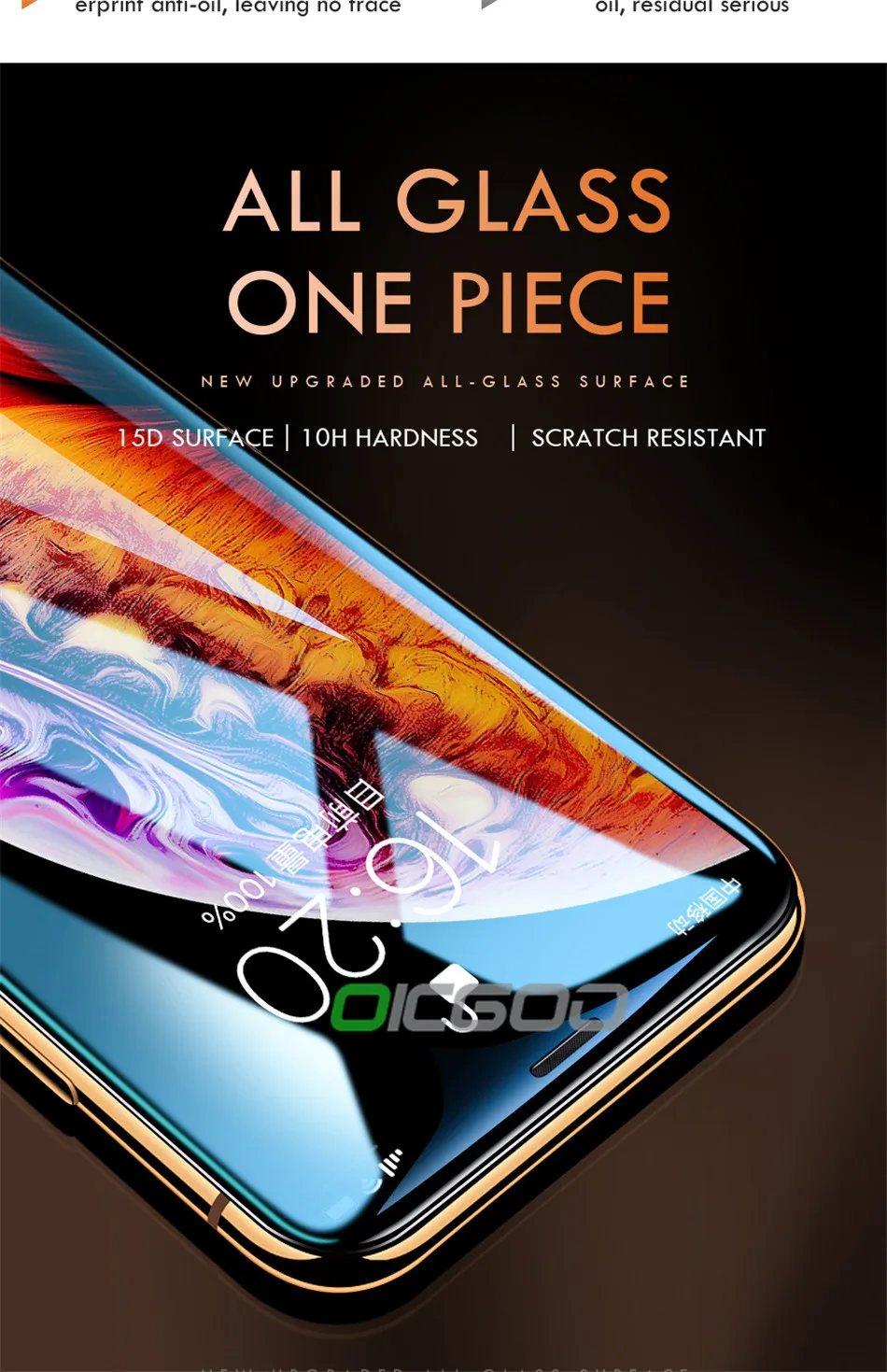 15D закаленное стекло для iPhone 6 6s 7 8 Plus Xr защита экрана полное покрытие стекло для iPhone XR X XS Max защитное стекло