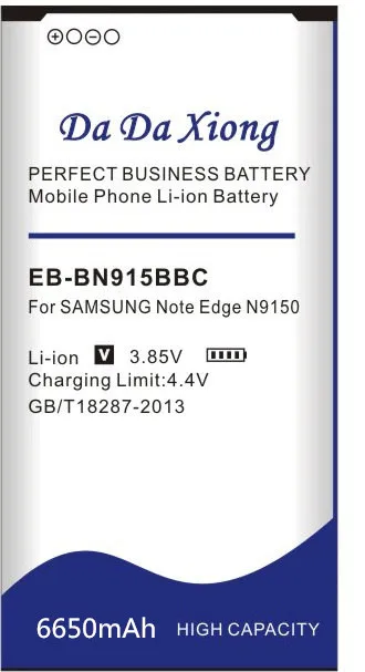 Аккумулятор Da Xiong 6650 мА/ч EB BN915BBC литий ионный аккумулятор телефона для Samsung Galaxy Note