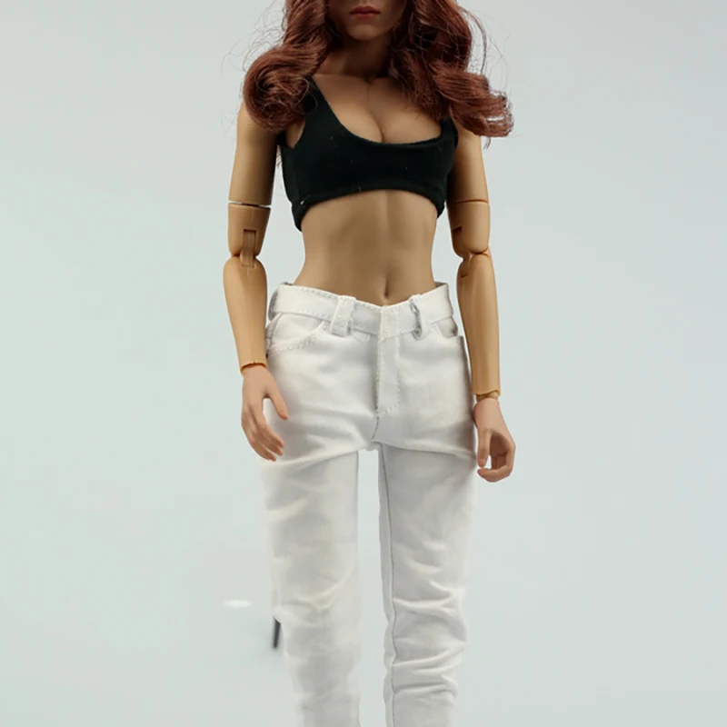 

1/6 Scale Women Sexy Ultra Short Vest Clothing Female Sexy Jeans Clothes For 12" Action Figure Body Doll Toys