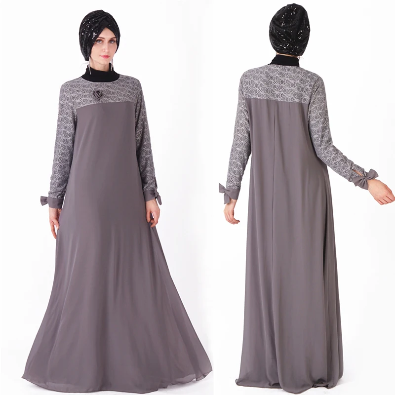 Шифоновая абайя мусульманский кафтан платье Турция Дубайский Рамадан Vestidos Для