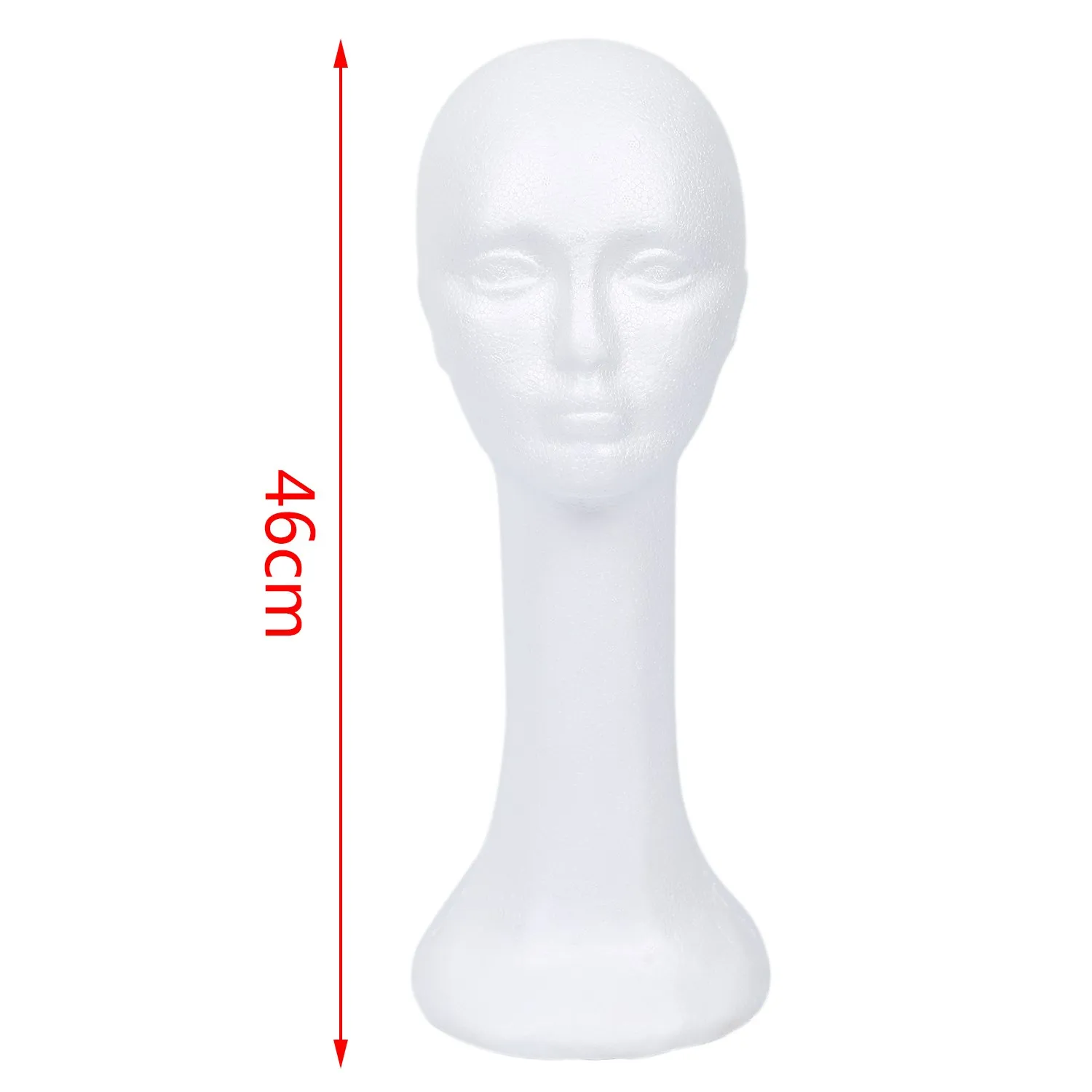 Длинные шеи женские пены головы модель очки волос парик Манекен шляпа стенд