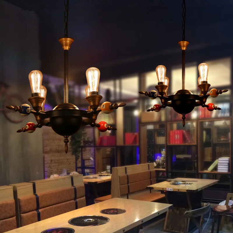 Винтажная Подвесная лампа в стиле лофт железный светодиодный светильник ретро