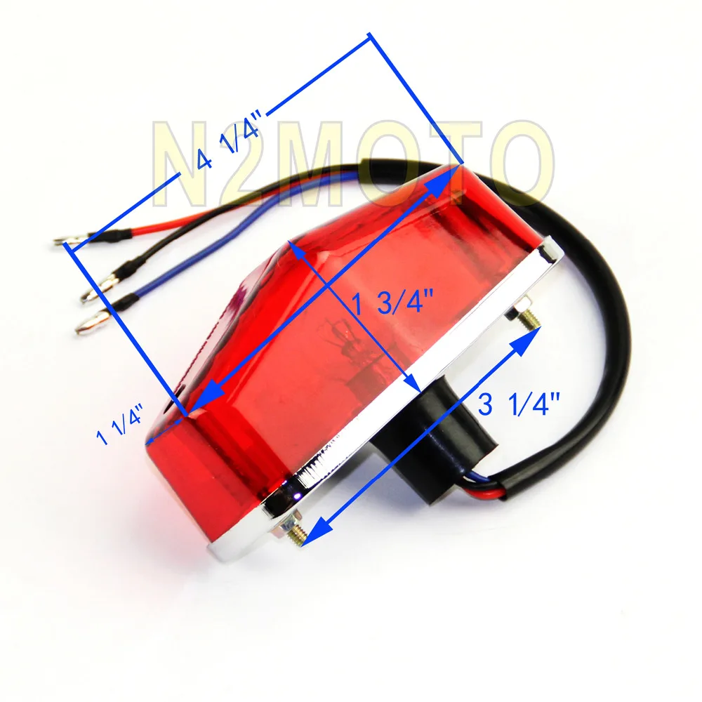 Универсальный фонарь для мотоцикла Lucas 12 В тип лампы стоп сигнал Harley Bobber Chopper кафе