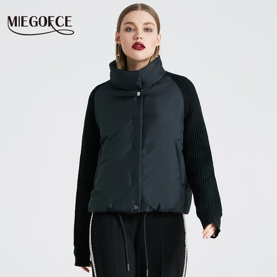 MIEGOFCE 2019 Новая Весенняя Коллекция Короткий Женский Пальто Стильная Женская