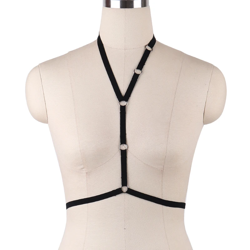 Тонкий ремень на бретельках регулируемый полиэстеровый бандажный фетиш верхняя