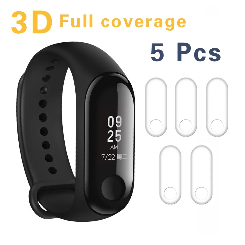 5 шт. для Xiaomi mi Band 3 Защита экрана умный Браслет защитная пленка band