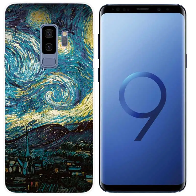Винсента Ван Гог звездное небо картина маслом чехол для samsung Galaxy M10 M20 M30 A10 A30 A50 S10 5G S8 S9 плюс S10e силиконовый чехол для мобильного телефона - Цвет: NO.5