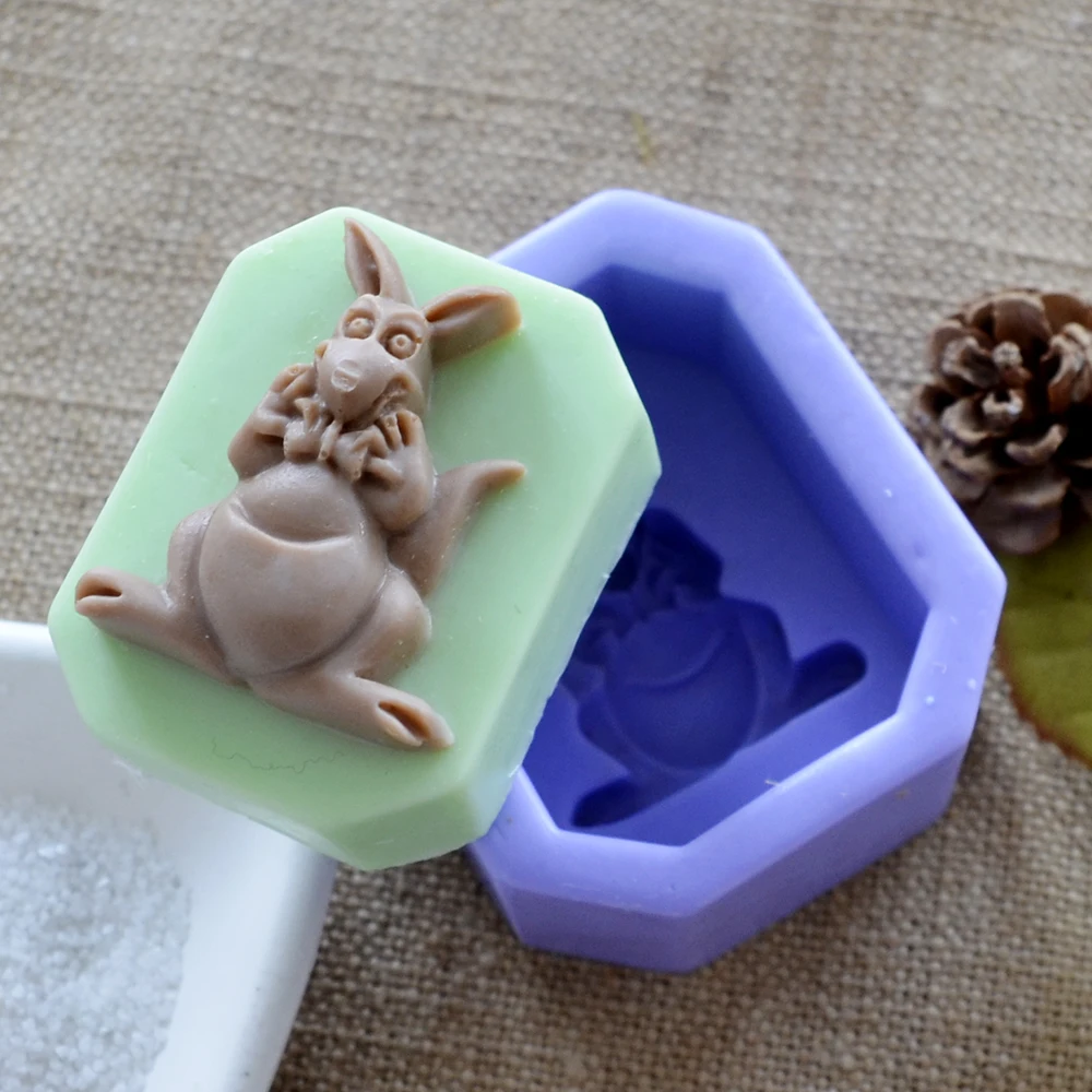 

Nicole Silicone Soap Mold Kangaroo Pattern DIY Handmade Soaps Making Tool