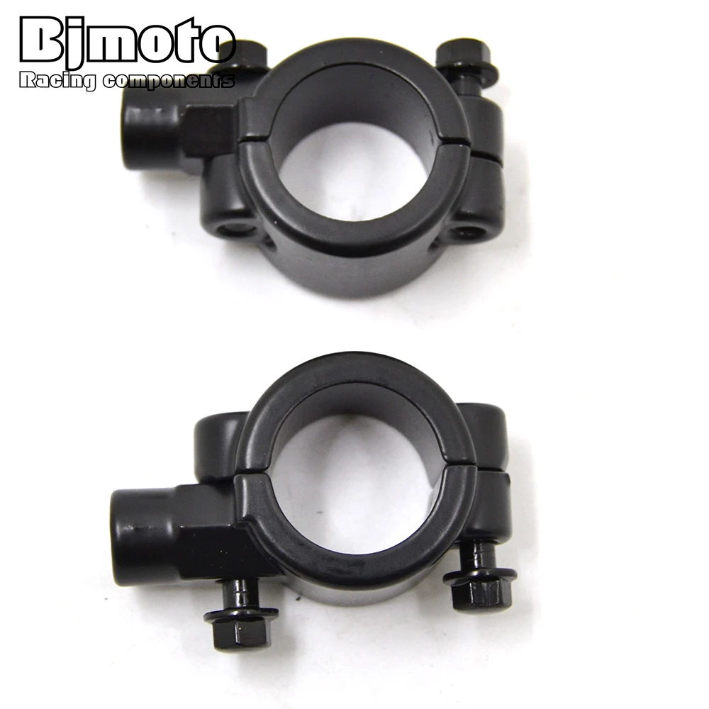 

Motorcycle Universal Pair 25mm Handle Bar Bike 1" Motocross Handlebar 10mm Mirrors Adapter Clamp Mounts For Honda Yamaha